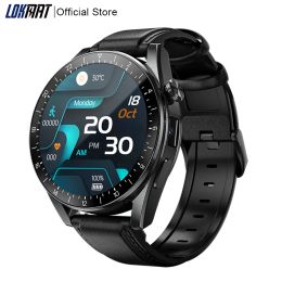 Montres Lokmat Appllp 9 Android Smart Watch 1,43 pouce complet Touche Touch Smartwatches Men 4G WiFi GPS Camera Watch Watch Fitness Tracker