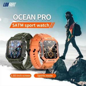 Regardez Lokmat Ocean Pro Sport Smart Watch Ruste Fitness Tracker Salleer Sated Monitor for Drop Shipping