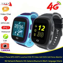 Bekijkt LT31 4G Smart Watch Kids GPS WiFi Video Call SOS IP67 Waterdichte Child Smartwatch Camera Monitor Tracker Locatie Telefoon Watch