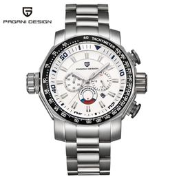 Horloges luxe Pagani Design Sport Watch Dive Militaire Big Dial Multifunction Quartz PolsWatch Reloj Hombre