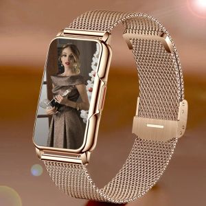 Regarde les femmes de luxe Smart Watch Fitness Spo2 moniteur de fréquence cardiaque étanche Sports Men Smartwatch Band pour Xiaomi Huawei iOS Téléphone 2023