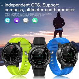 Horloges M5 Smart Watch Heren Dames GPS Kompas Bluetooth Oproephorloge Armband Waterdichte Sport Fitness Tracker Smartwatch voor Android IOS