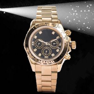 Relojes de diseño maestro Men estilo deportivo automático 40 mm Reloj Movimiento de acero inoxidable dorado botón plegable Botón Relogal analógico Digital Wallwatch Navidad regalo de Navidad