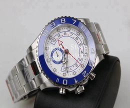 Horloges Men Automatische CAL4161 Chronograaf Beweging Blue Ceramic Bezel Eta Watch Mens 904L Steel GMF 116680 Valjoux 116680 GM WRIS4047048