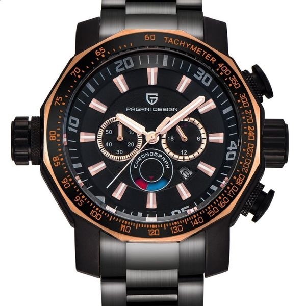 Relojes de marca de lujo para hombre, reloj deportivo PAGANI DESIGN, relojes militares de buceo, reloj de pulsera de cuarzo multifunción con esfera grande, reloj hombre280i