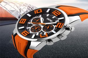 Kijkt mannen luxemerk Skmei Chronograph Men Sports Watches Waterd Mannelijk klok kwarts Men039S Watch Reloj Hombre 2205262741387