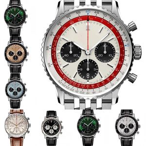 Montres Men Womens Watch Navitimer Designer Montres Chronograph Chronograph Luminal Quartz Battery Motion montres Horloge de mode 50 mm Watch Hot XB010 C4