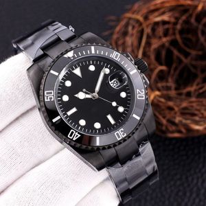 Relojes para hombre Reloj deportivo de lujo Diseñador movimiento deslizante negro 41 mm Acero inoxidable Cristal de zafiro Relojes de lujo a prueba de agua Ajuste fino Reloj de pulsera con hebilla