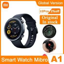 Montres MIBRO A1 Smartwatch 5 ATM Mode de base étanche de 40 jours Capacité de vie de batterie 270mAh 1,28 pouce Round HD Affichage