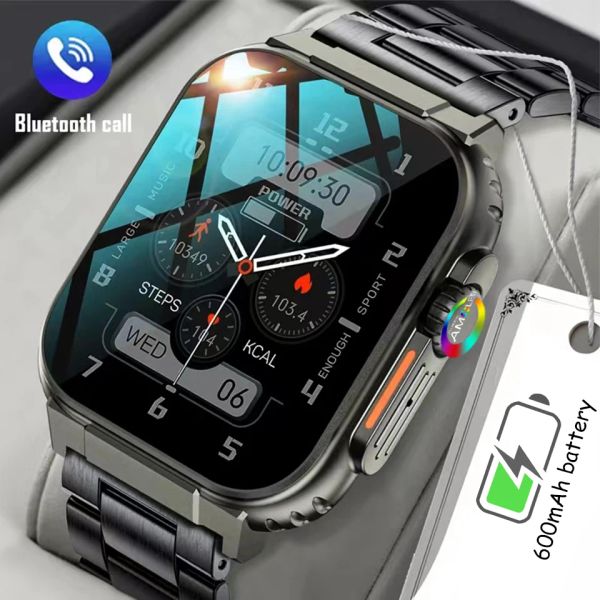 Relojes Military Craft AMOLED HD BT Call Women Men Smart Watch 600mAh Battery 100+Sport Fitness Tracker Imploude Smartwatch para Huawei