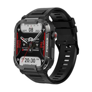 Regarde MK66 Sport Smart Watch Outdoor Bluetooth Compatible Call Music Play Care Trate Monitor Bracelet Sports Health Watch for Men