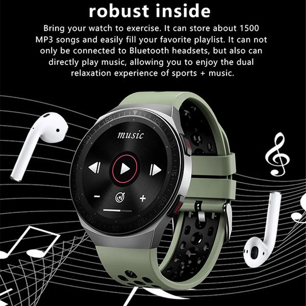 Montres MT3 montre intelligente 8G mémoire musique et stockage d'enregistrement sonore appel Bluetooth Smartwatch pour hommes femmes tension artérielle Fitness Tracker