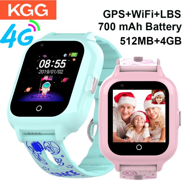 Montres New 4G Child Smart Watch GPS WiFi Phone Position Video Call Q90 Kids Regardez SOS Tactile Scred Baby Watches VS Q12 Q15 Q19