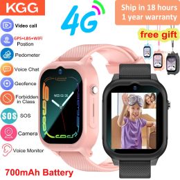 Bekijkt nieuwe 4G Smart Watch Kids GPS WiFi Video Call Sos Child Smartwatch Camera Monitor Tracker Locatie Telefoon Bekijk jongens Girls Gifts