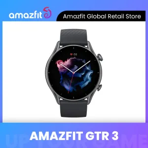 Regarde la nouvelle Amazfit GTR 3 GTR3 GTR3 Smartwatch Classic Navigation Crown Alexa Breedtin Smart Watch 21 Day Battery Life pour Android iOS