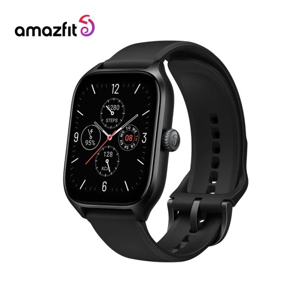 Regarde les nouveaux Amazfit GTS 4 Grand affichage AMOLED Smartwatch 150+ Modes sportifs Smart Watch Bluetooth Appels pour Android iOS
