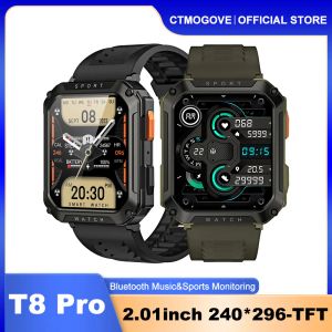 Regarde la nouvelle vente t8pro smart watch mene femme bluetooth sports smart montre un tracker de fréquence cardiaque