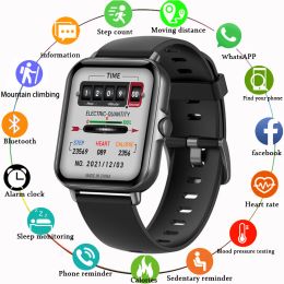 Montres New Bluetooth Answer Appel Smart Watch Men Diad Calle Call Fitness Tracker IP67 Smarthatch imperméable pour Xiaomi Watch Men Women + Box