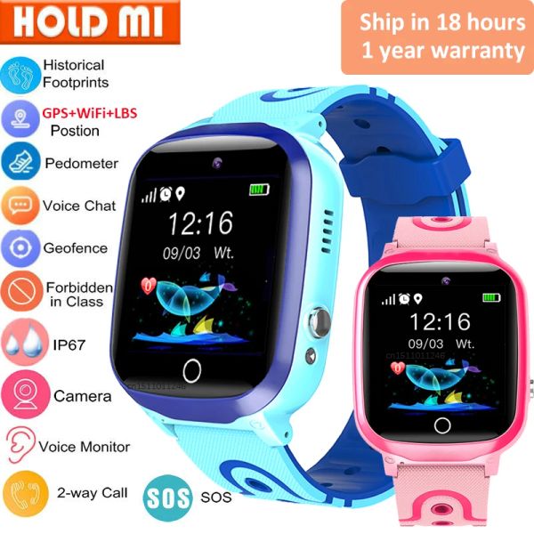 Relojes nuevos niños inteligentes reloj GPS Q02 Q90S FA23 Q360 lbs Baby SOS Llamation Locator Locator Locator Monitor Smartwatch Smart Android