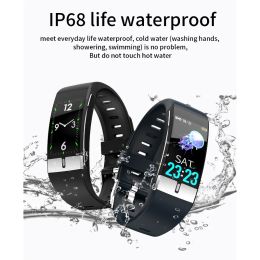 Bekijkt nieuwe E66 smartwatch voor mannen thermometer ECG bloeddruk bloed zuurstof ppg waterdichte sport vrouwen slimme band voor iOS Android