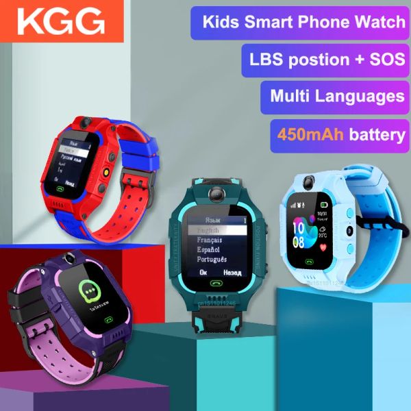 Relojes nuevos para niños Smart Watch Lbs Posición para bebés Teléfono 2G Reloj Camera SOS PK Q29 Q12 Q15 Cielo de niños Smartwatch para niños Regalos