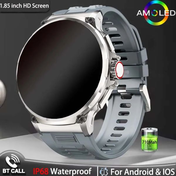 Regarde la nouvellewatch HD Bluetooth Talk de nouveau pour hommes 1.85 