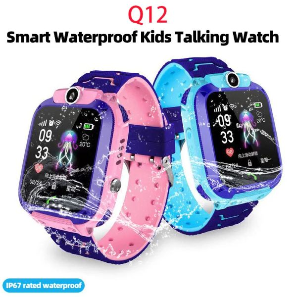 Montres New Q12 Kids Smart 2G Appeler Téléphone Watch Imperproof Mother Childre