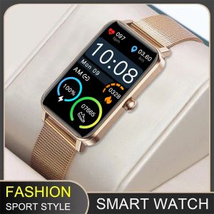 Mira las nuevas bandas de banda inteligente Watch Fitness Tracker Pulsera impermeable Monitor de ritmo cardíaco Smartwath Oxígeno de sangre para Huawei Xiaomi