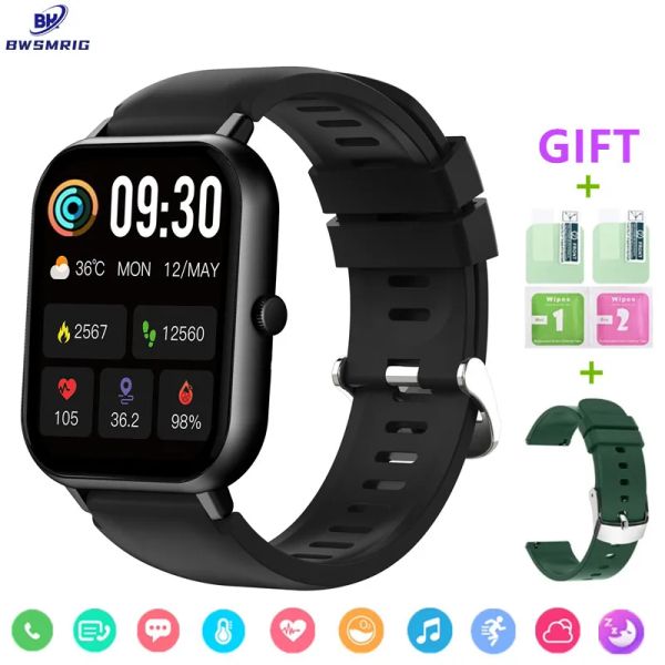 Regarde de nouvelles hommes de montre intelligents Les femmes appellent la surveillance du sommeil de la fréquence cardiaque du Sport Fitness Tracker Smartwatch pour Android iOS Xiaomi Téléphone