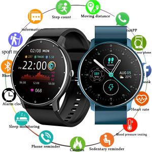 Bekijkt nieuwe ZL02D Smart Watch Women Men Men Sport Fitness Smartwatch Waterdichte slaap Hartslagmonitor Horloges Bluetooth voor iOS Android