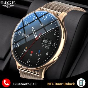 Montres NFC Smart Watch Femmes Enregistrant Smartwatch pour Android iOS Bluetooth Call vocal Assistant Digital Watchs New Clock