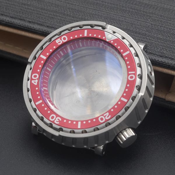 Montres NH35 Case de thon de monnaie en conserve Études de montre de montre de montre mécaniques 30ATM Impermétrices pour NH35 NH36 Mouvement Sapphire Glass Men Watch Case