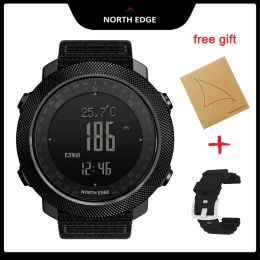 Relojes North Edge Apache Men Smart Watch Alttimeter Barometer Compass Ejército militar Smartwatch Smartwimming Running Waterproof 50m