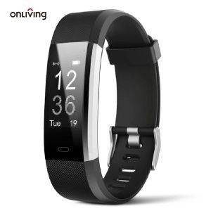 Regardez OnLiving Smart Watch Fitness Tracker Wristband Care Care Carthing P pression Smart Band Bracelet Monitor Health pour iOS et Android