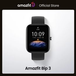 Bekijkt originele Amazfit BIP 3 smartwatch Bloodoxygen -verzadigingsmeting 60 Sportmodi Smart Watch voor Android iOS -telefoon