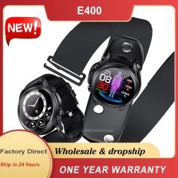 Montres Original E400 Smart Watch ECG PPG HRV PTT GUODE SUCULAIRE PRESSION DE LA PLUSE DE L'OXYGÈNE CORPORT TEMPLE CORPORT