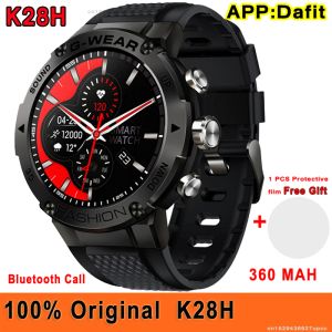 Regardez les montres K28H Smart Watch Dial Bluetooth appelez la pression artérielle Oxygène Telle Carelle Monice Musique Caméra Sports Sports Sports Smart