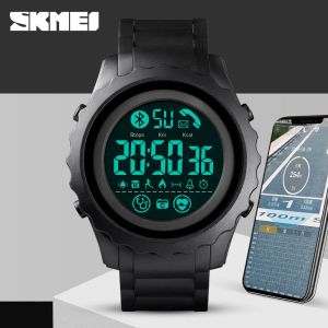 Horloges Originele Mannen Slimme Horloge Luxe Digitale Smartwatch Topmerk SKMEI Slapen Moniter APP Herinneren Bluetooth Horloges Voor Android IOS