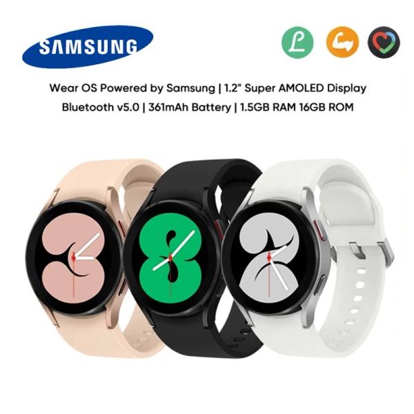 Relojes Original Samsung Galaxy Watch 4 Bluetooth SMR860 40mm NFC Pantalla AMOLED Medición de presión arterial R870 44mm Smartwatch GT3