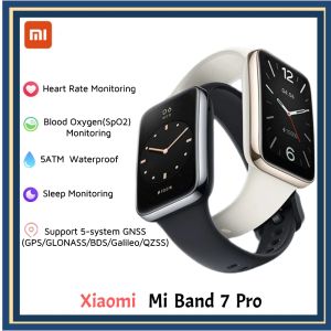 Horloges Originele Xiaomi Mi Band 7 Pro Nfc Bloed Zuurstof Smartwatch Gps Fitness Tracker Waterdicht Smart Horloge 2022 Voor Mannen vrouwen