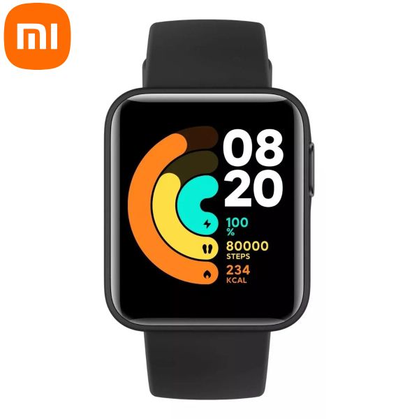 Montres d'origine Xiaomi Mi Smart Watch Lite Lite Tactile 1,4 pouce, résistant à l'eau, GPS, étapes, sommeil et moniteur de fréquence cardiaque, ajustement