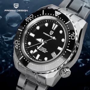 Montres Pagani Design Diving Watches Men's Watches 2023 Automatic Watch for Men Mechanical Wrist Wrists 200m Imperproof NH35 Céramique Corloge en céramique