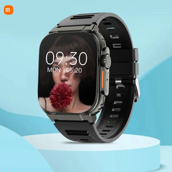 Montres PK HK8 Pro Max Xiaomi 2023 Nouveau Bluetooth Call Smart Watch Men 600mAh Large Batterie 100+ Sports Fitness Tracker Femmes imperméables