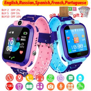 RELODES Q12 Smart Watch Smart SOS Teléfono Vea la cámara Smartwatch con tarjeta SIM IP67 Regalo para niños para iOS Android