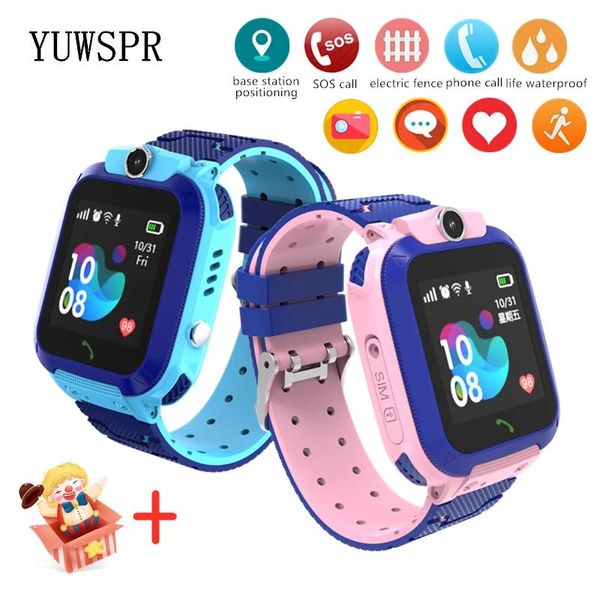 Relojes Q12 Reloj inteligente para niños Resistente al agua LBS Soporte de ubicación Hebreo Tarjeta SIM 2G Escuche Seguimiento de bebés Niños Niñas Reloj inteligente Reloj de regalo