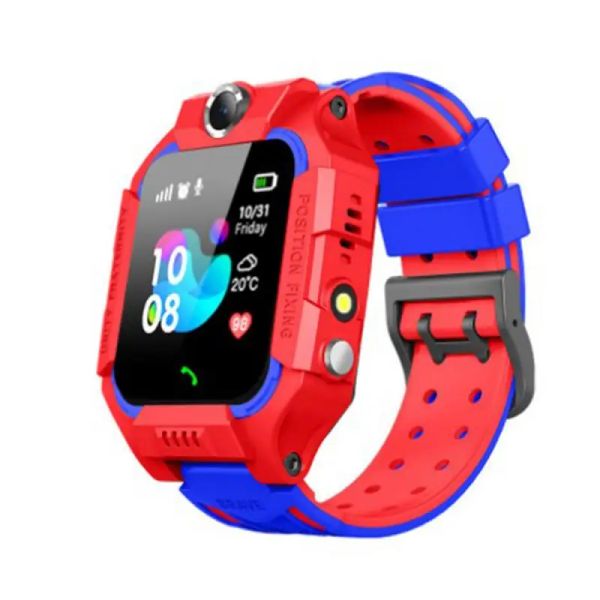 Montres Q19 Kids Smart Watch 2G SIM Card LBS Tracker SOS Game Game Flash Lampe d'alarme pour application SetRacker Camera Enfants Mobile Phon