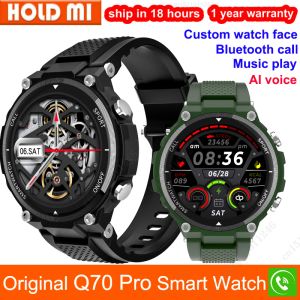 Montres Q70 Pro Smart Watch Men bt Appeler la voix Assistant Health Mether Discyy Outdoor Sport Fitness Smartwatch PK K27 K22