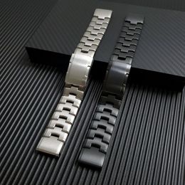 Horloges snel fit titanium legering + roestvrijstalen horlogeband voor Garmin Fenix 7x 7/6 6x Pro 5x plus riemband marq/enduro riem armband