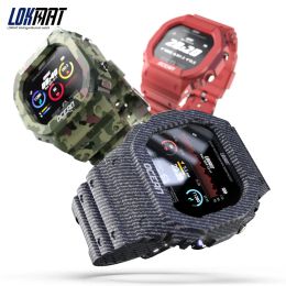 Regardez la caméra à distance sports intelligente montre Lokmat Ocean Smartwatch Smartwatch Getomat Heart Honey Monitor Call Rappel Diship