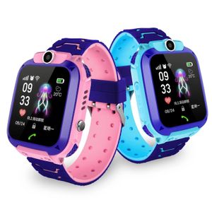 Relojes Rogbid Q12 Reloj inteligente para niños Teléfono Android SOS con tarjeta Sim Relojes de ubicación a prueba de agua Regalos para niños Smartwatch Dropship